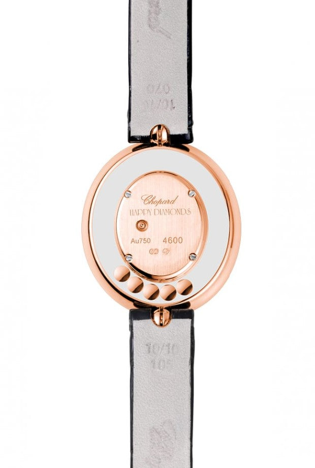 Chopard Happy Diamonds Icons Oval 18K Rose Gold & Diamonds Ladies Watch - Premium Luxury Product