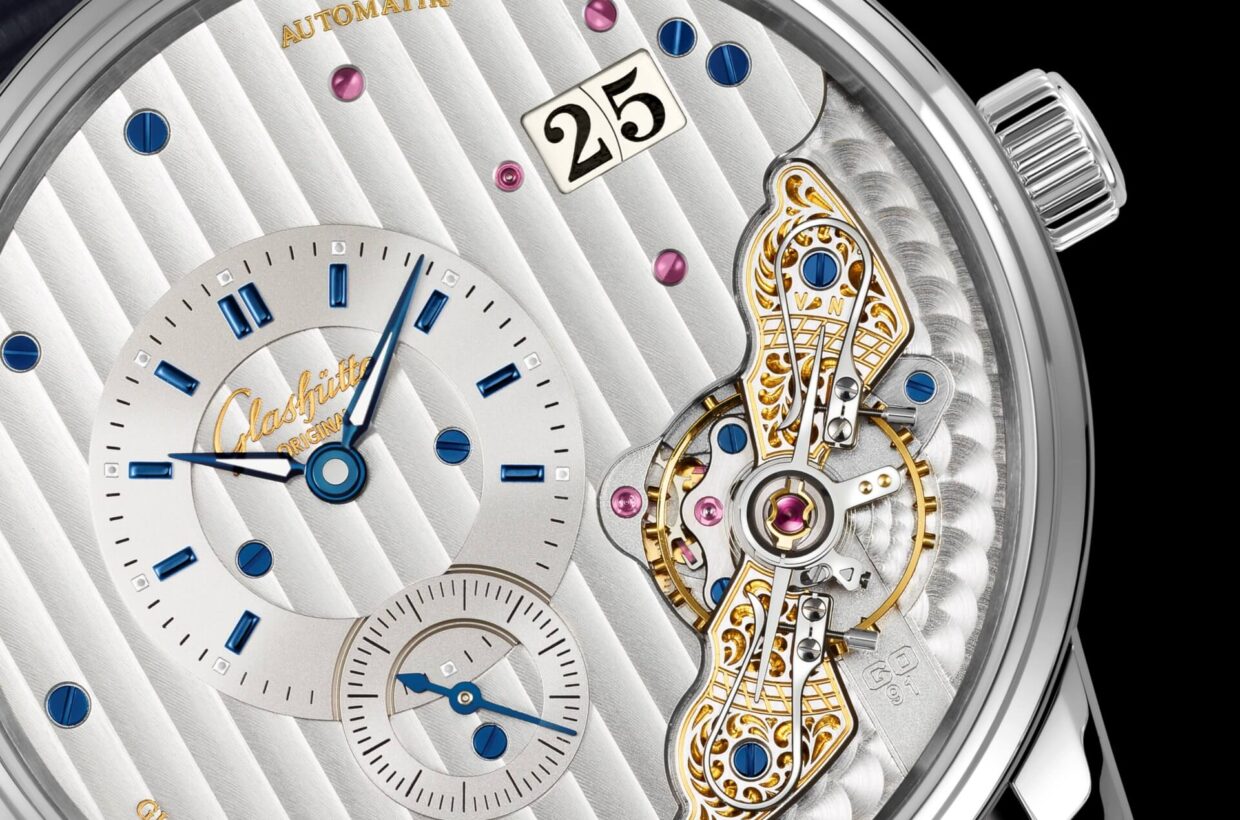 Glashutte Original Pano Matic Inverse Stainless steel Men's Watch - Premium Luxury Product