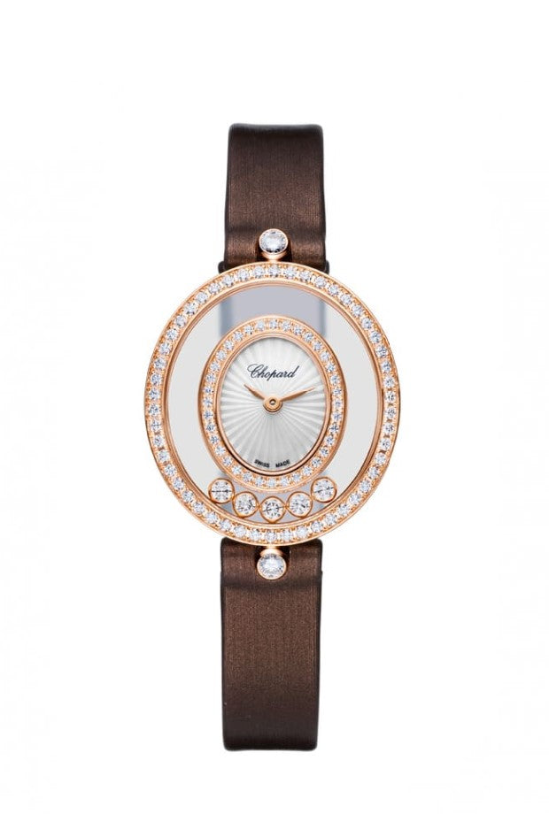 Chopard Happy Diamonds Icons Oval 18K Rose Gold & Diamonds Ladies Watch - Premium Luxury Product