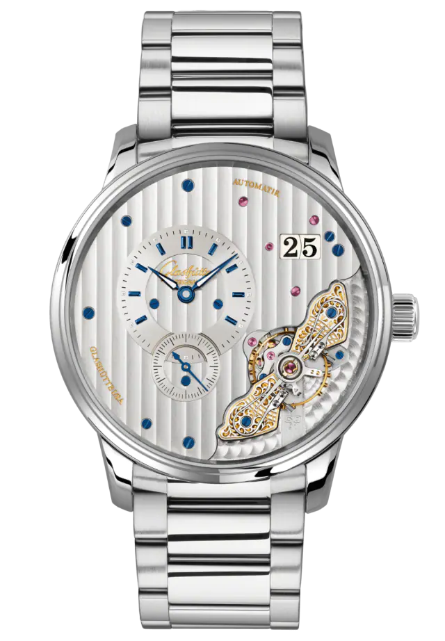 Glashutte Original Pano Matic Inverse Stainless steel Men's Watch - Premium Luxury Product