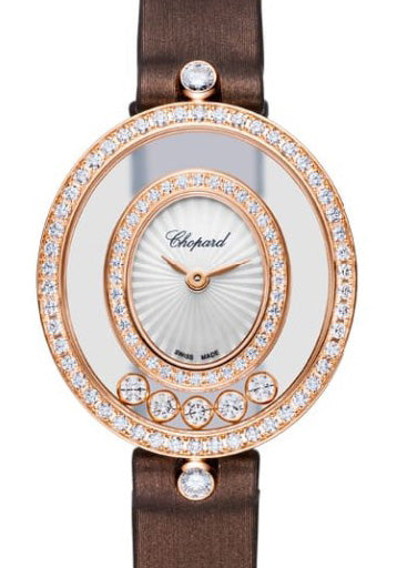 Chopard Happy Diamonds Icons Oval 18K Rose Gold & Diamonds Ladies Watch - Premium Luxury Product