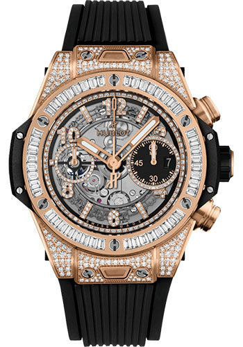 Hublot Big Bang Unico 18K King Gold &amp; Diamonds Men`s Watch - Premium Luxury Product