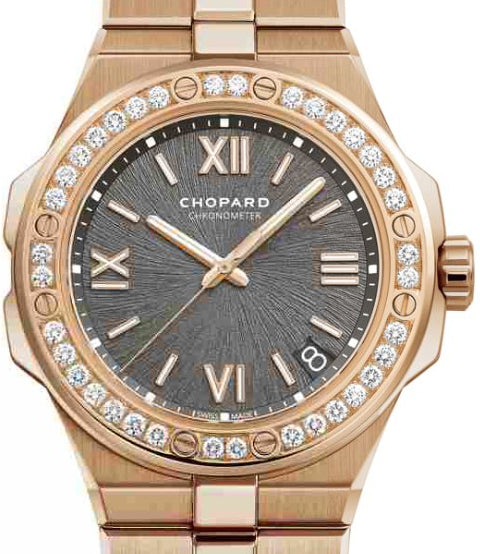 Chopard Alpine Eagle Large 18K Rose Gold & Diamonds Man's Watch - Premium Luxury Product