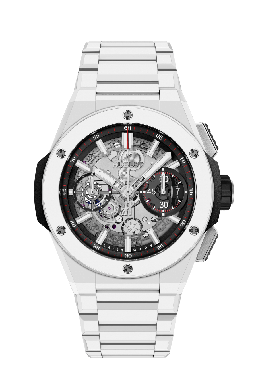 Hublot Big Bang Unico White Ceramic Men`s Watch - Premium Luxury Product