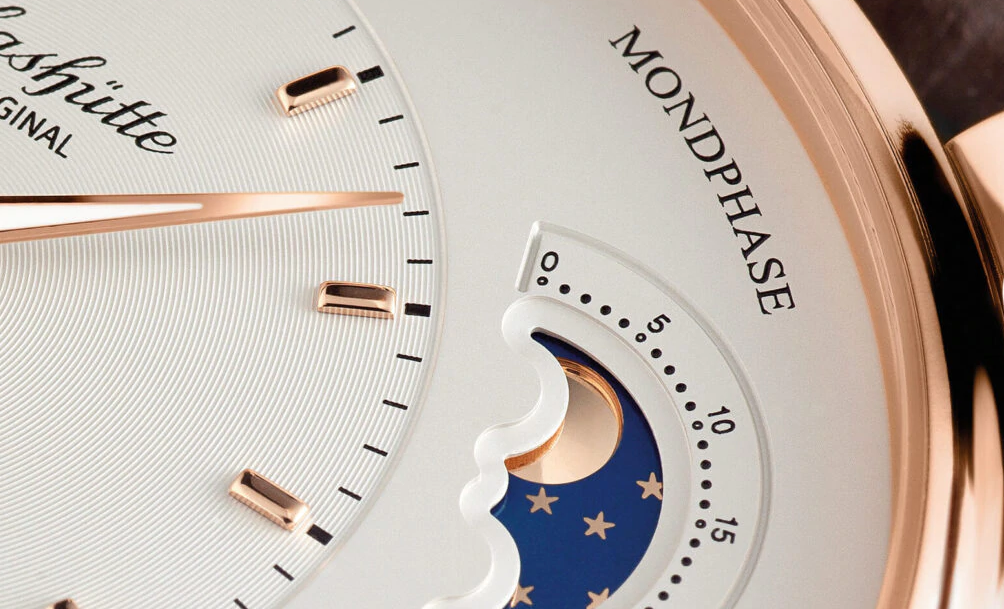 Glashutte Original Pano Matic Lunar Red Gold Men's Watch - Premium Luxury Product