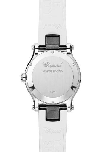 Chopard Happy Sport Stainless Steel& Diamonds Ladies Watch - Premium Luxury Product