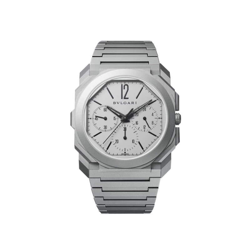 BVLGARI GG42 CHR GMT TITANIUM GREY TITANIUM AUTOMATIC - Premium Luxury Product
