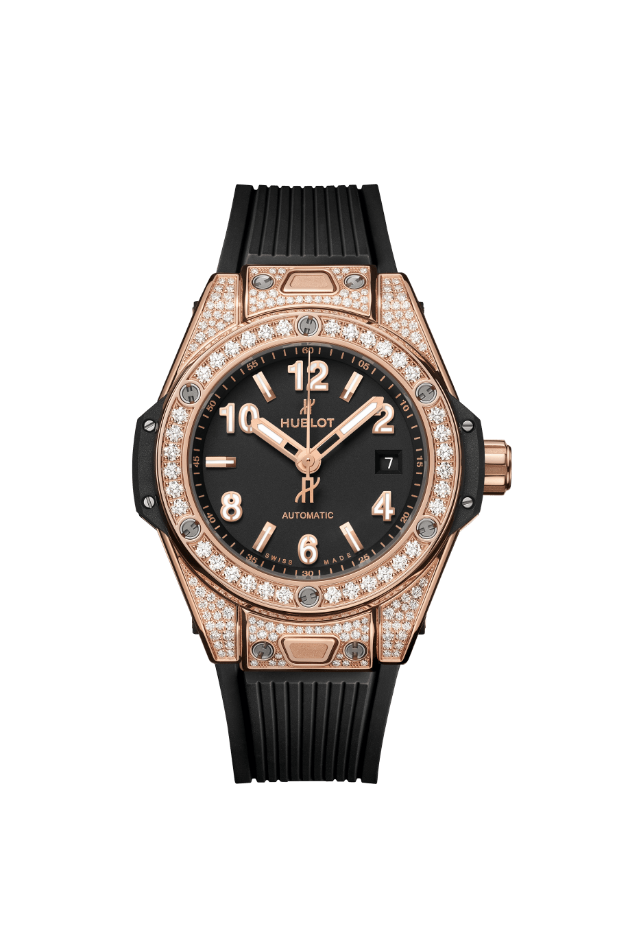 Hublot Big Bang 33mm One Click 18K King Gold Pave Watch - Premium Luxury Product