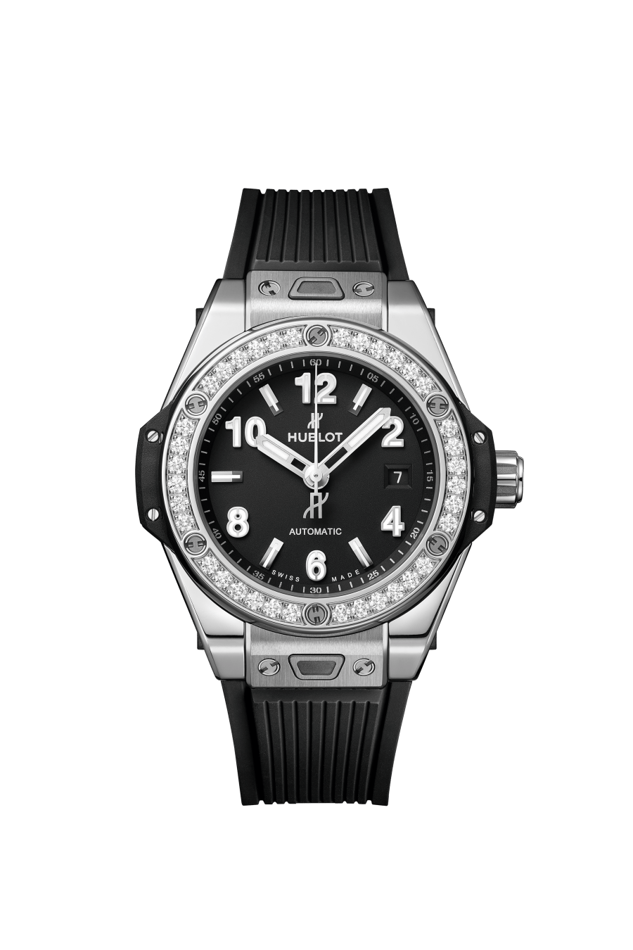 Hublot Big Bang 33mm One Click Stainless Steel Diamonds Watch - Premium Luxury Product