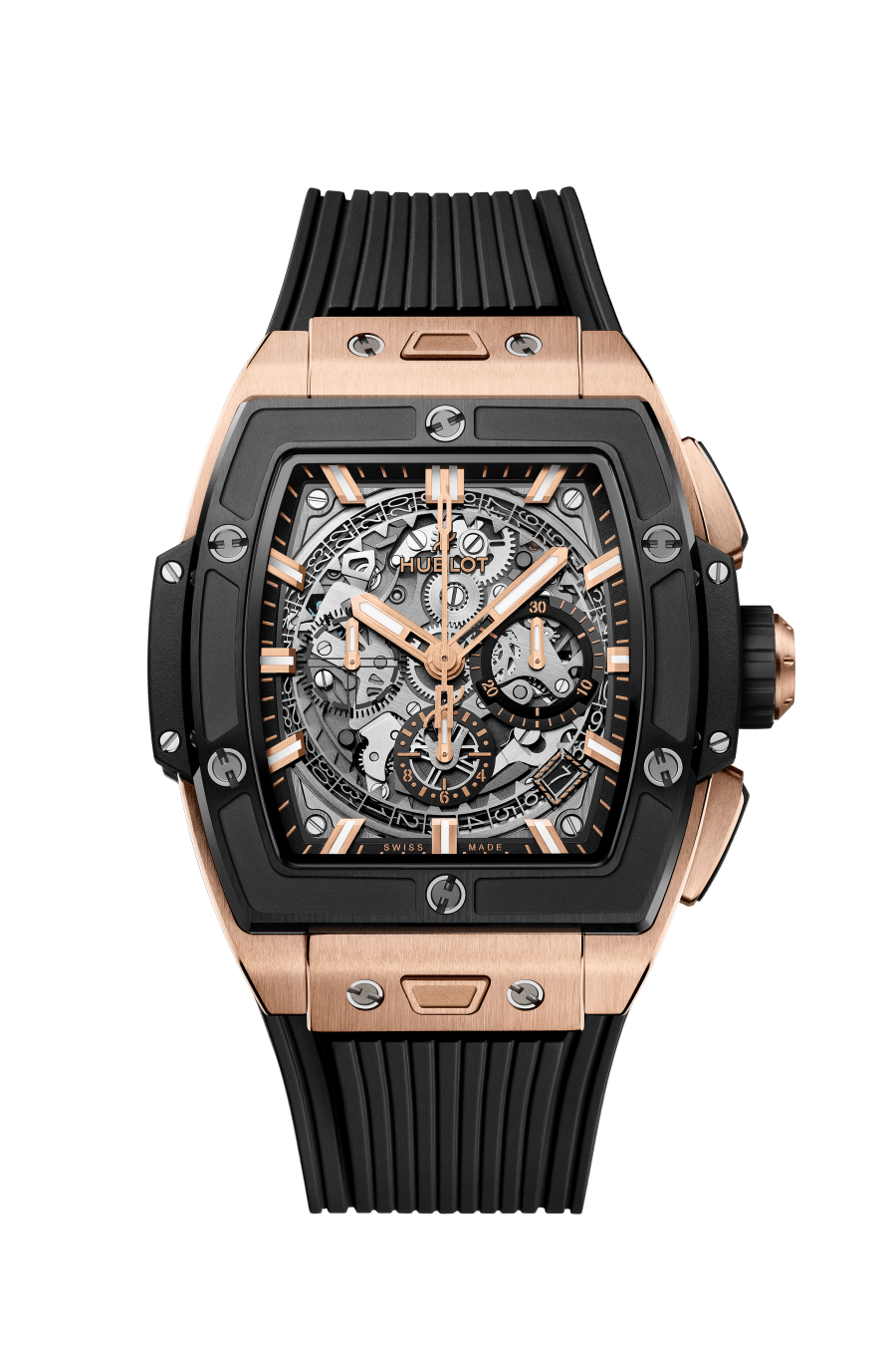 Hublot Spirit of Big Bang Chronograph 18K King Gold & Black Ceramic Man's Watch - Premium Luxury Product