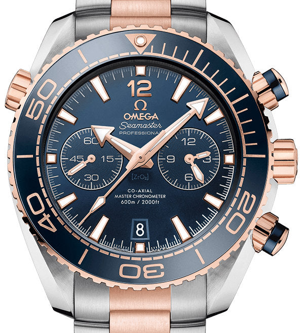 Omega Seamaster Planeta Ocean Chronograph Stainless steel & 18K Sedna™ gold & Ceramic Men's Watch - Premium Luxury Product