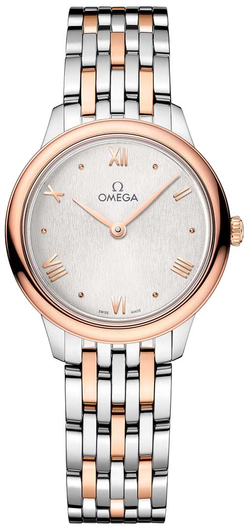 Omega De ville Prestige Stainless steel & 18K Sedna™Gold Lady's Watch - Premium Luxury Product