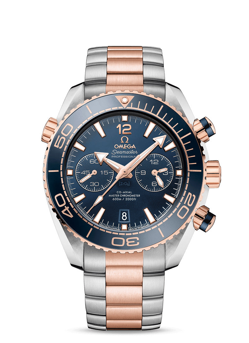 Omega Seamaster Planeta Ocean Chronograph Stainless steel & 18K Sedna™ gold & Ceramic Men's Watch - Premium Luxury Product