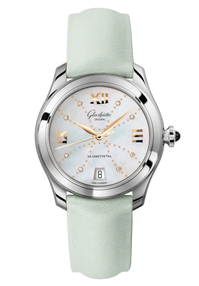 Glashutte Original Lady Collection Serenade Stainless steel & Diamond Lady's Watch - Premium Luxury Product
