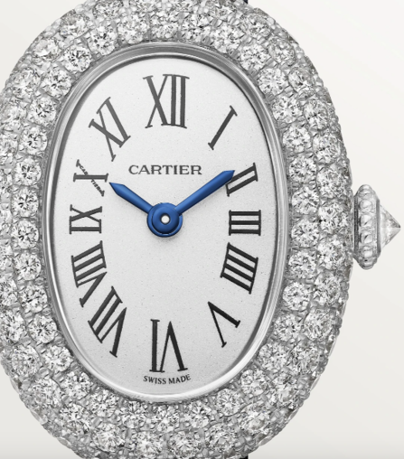 Cartier Baignoire Small model 18K White Gold & Diamonds Lady's Watch - Premium Luxury Product
