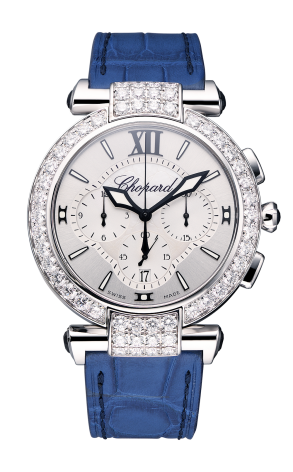 Chopard Imperiale Chronograph 18K White Gold & Diamonds Ladies Watch - Premium Luxury Product