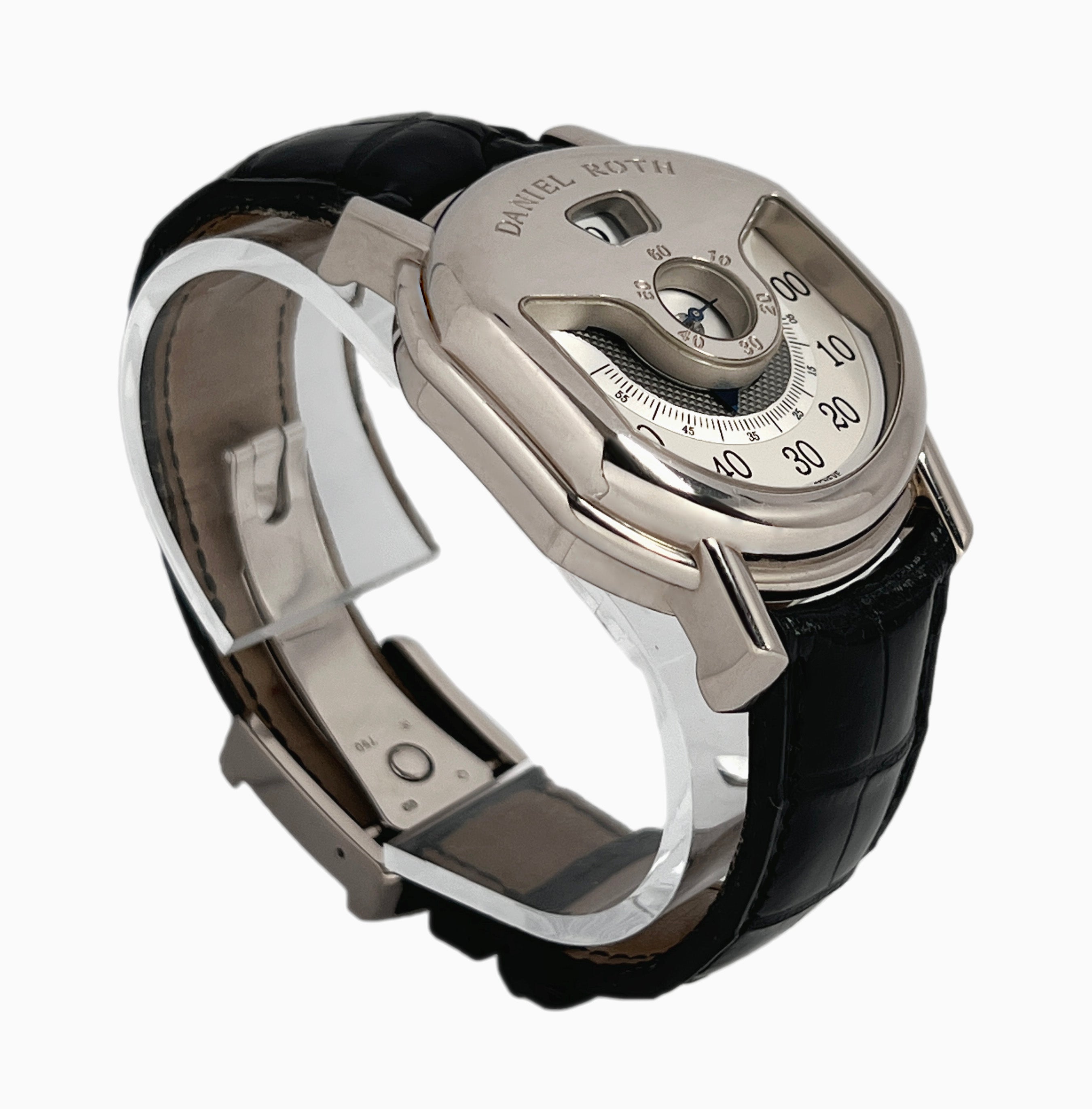 Daniel Roth Ellipsocurvex Papillon 18K White Gold Men`s Watch - Premium Luxury Product