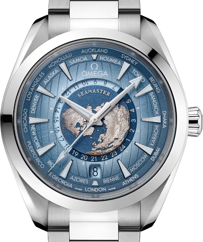 Omega Seamaster Aqua Terra GMT Chronometer Stainless steel Men's Watch - Premium Luxury Product