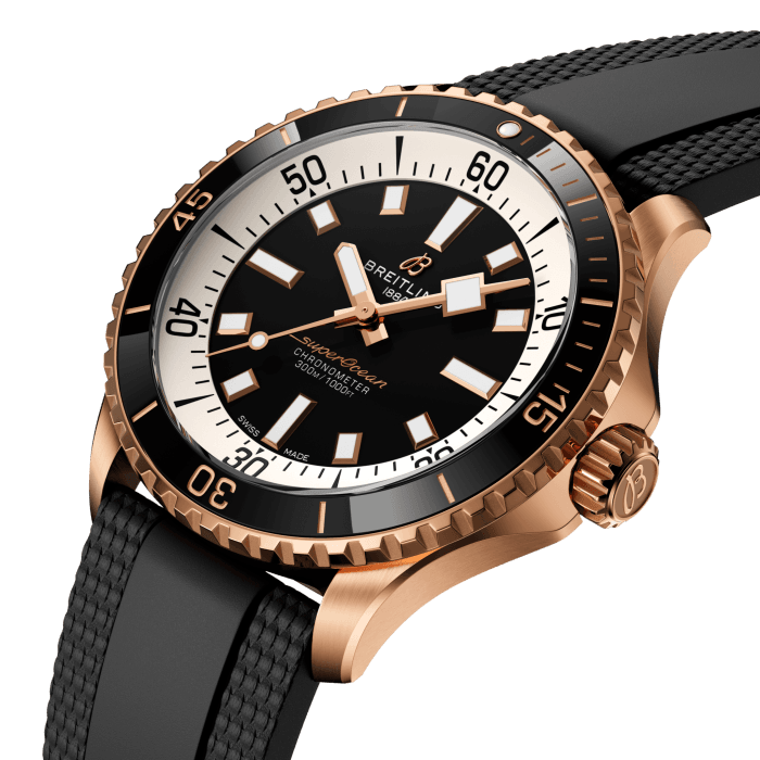 Breitling Superocean Super Diver 42 mm 18K Red Gold Men's Watch - Premium Luxury Product
