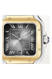 Cartier Santos de Cartier Stainless Steel & 18K Yellow Gold Men's Watch - Premium Luxury Product