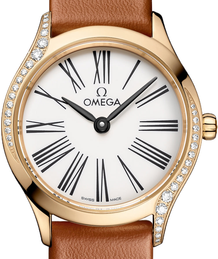Omega De ville Mini Trésor 18K Moonshine™ Gold & Diamonds Lady's Watch - Premium Luxury Product
