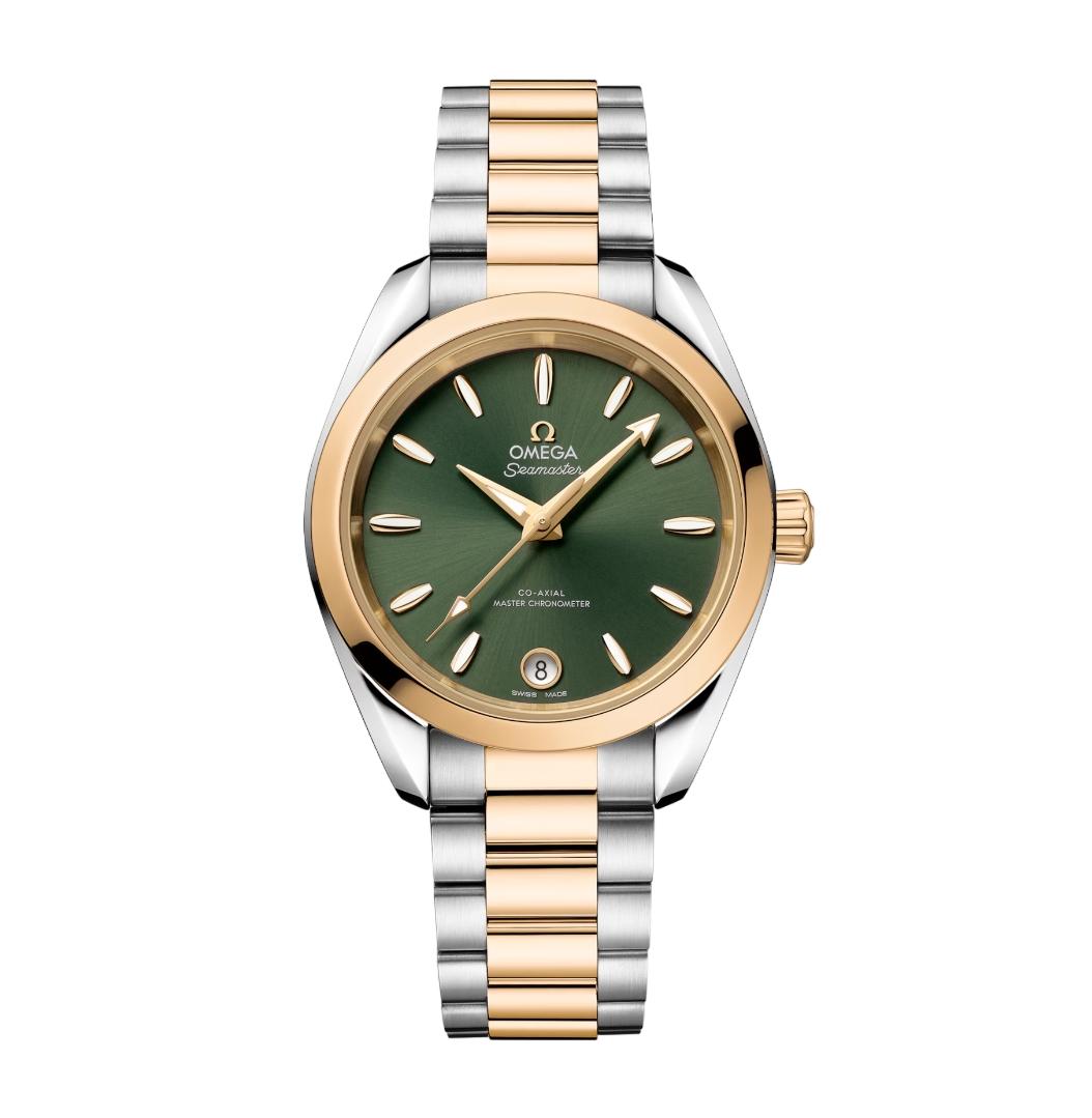 Omega Seamaster Aqua Terra Stainless steel & 18K Moonshine™ gold Lady's Watch - Premium Luxury Product