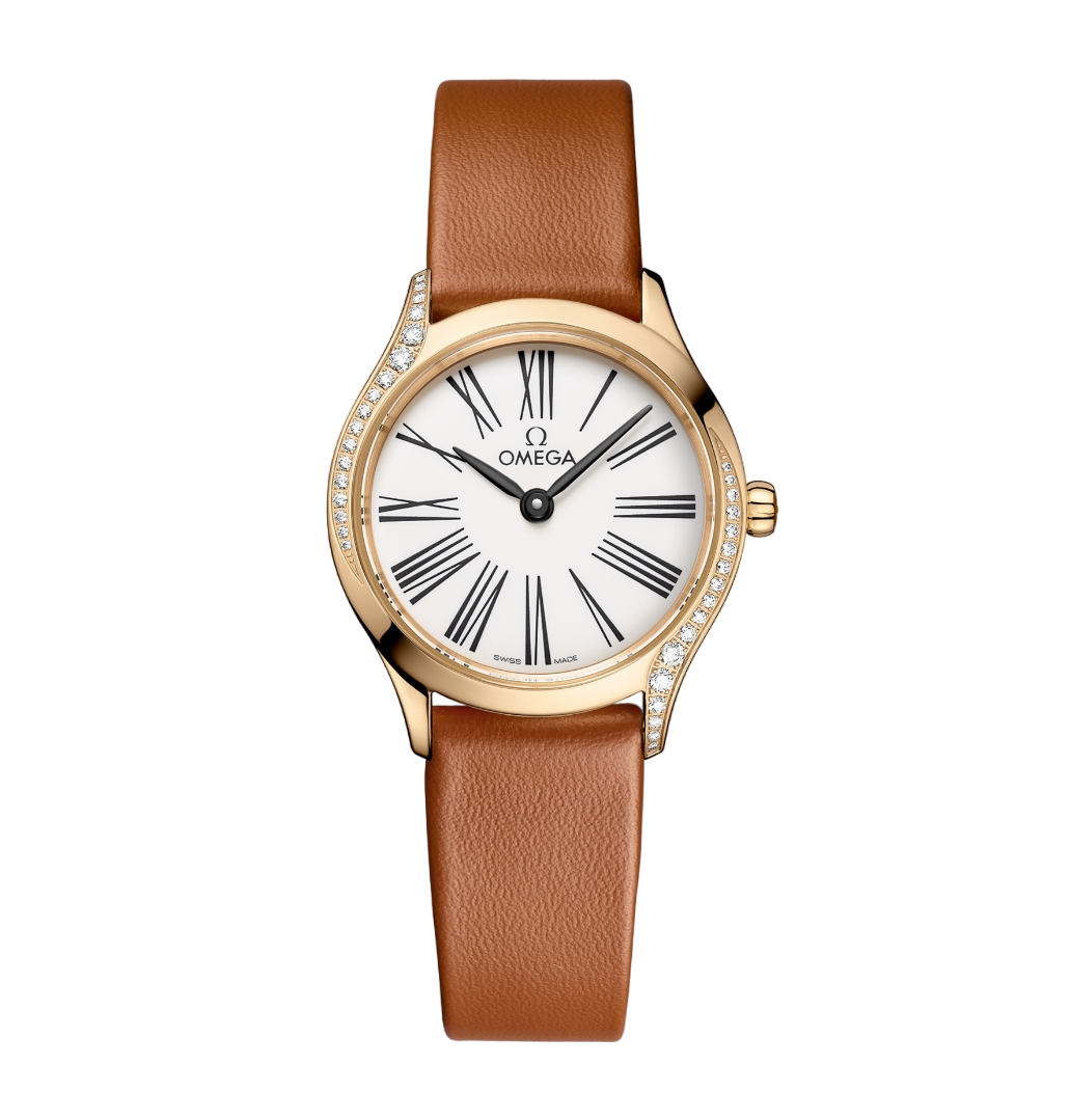 Omega De ville Mini Trésor 18K Moonshine™ Gold & Diamonds Lady's Watch - Premium Luxury Product