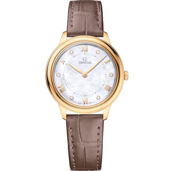 Omega De ville Prestige 18K Yellow Gold Lady's Watch - Premium Luxury Product