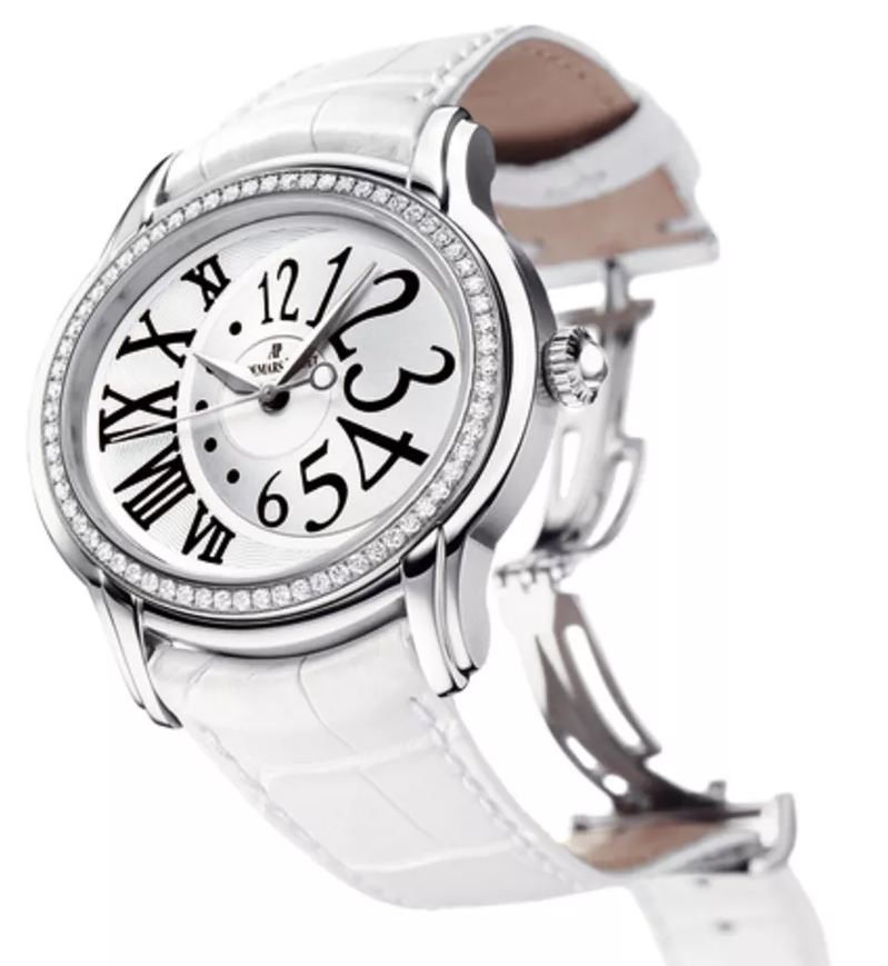 Audemars Piguet Millenary Stainless steel &amp; Diamonds Lady's Watch - Premium Luxury Product