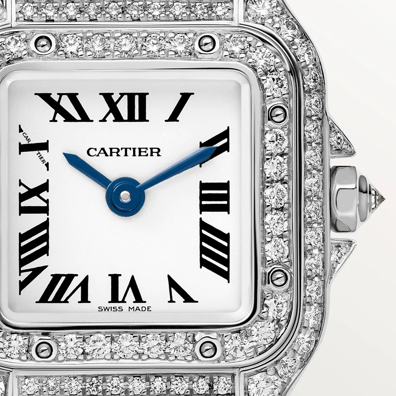 Cartier Panthere de Cartier Rhodiumized White Gold & Diamonds Lady's Watch - Premium Luxury Product