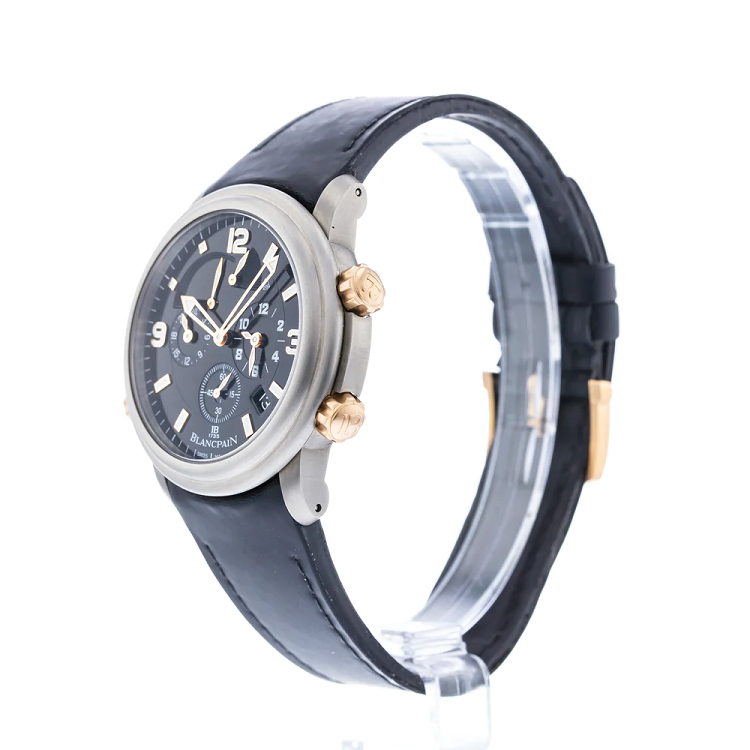 Blancpain Léman Réveil Alarm GMT Titanium & Rose Gold Men's Watch - Premium Luxury Product