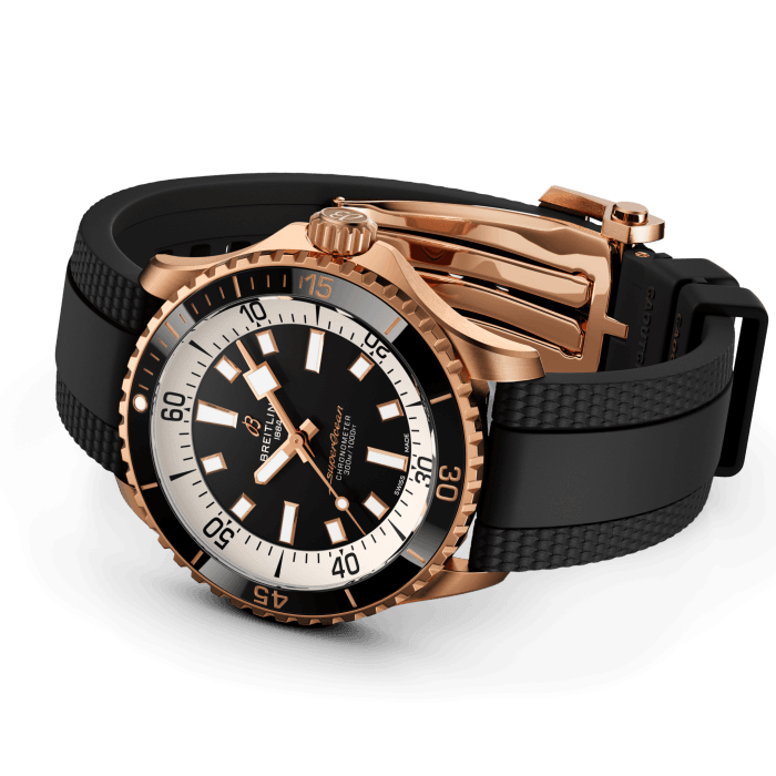 Breitling Superocean Super Diver 42 mm 18K Red Gold Men's Watch - Premium Luxury Product
