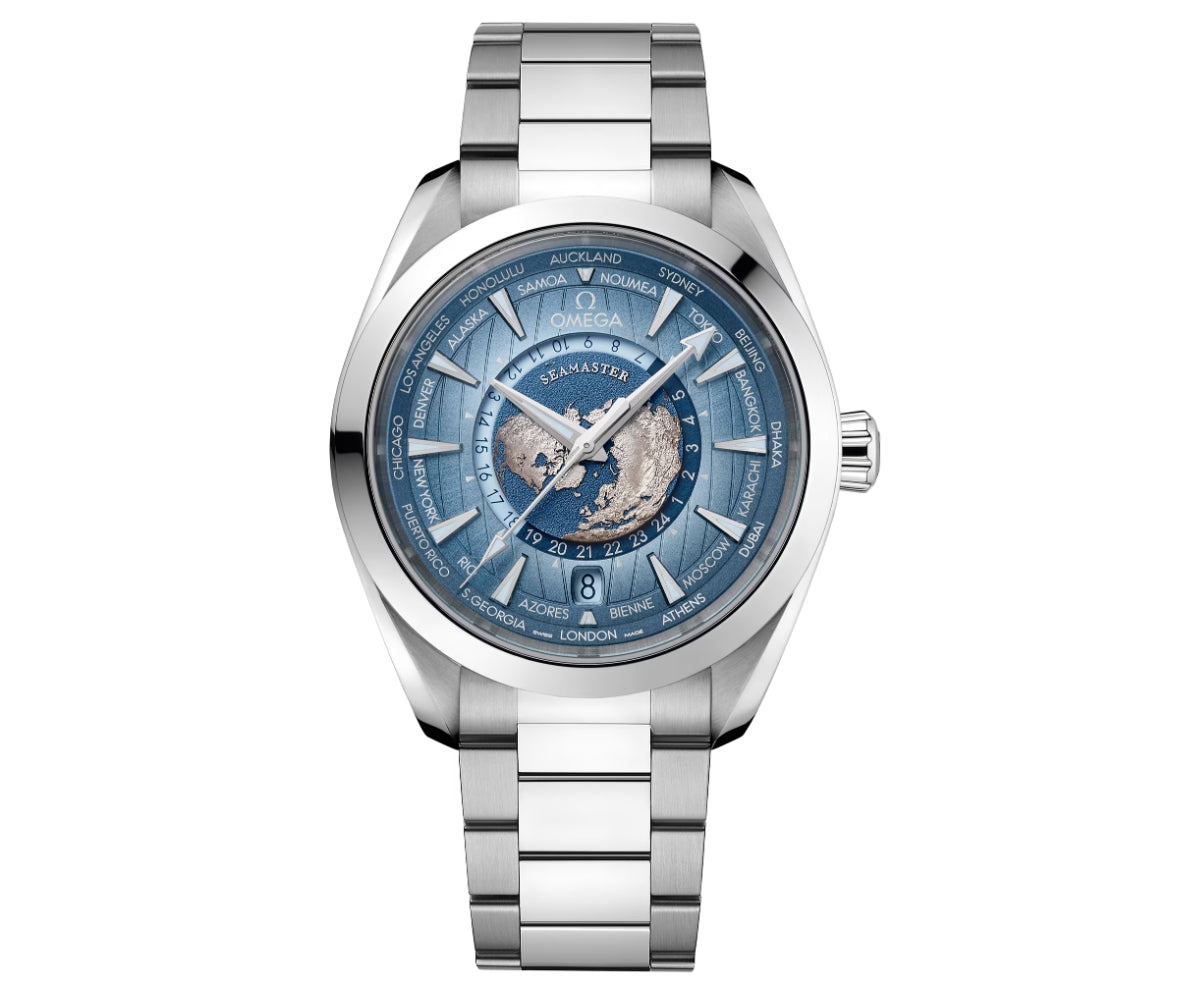Omega Seamaster Aqua Terra GMT Chronometer Stainless steel Men's Watch - Premium Luxury Product