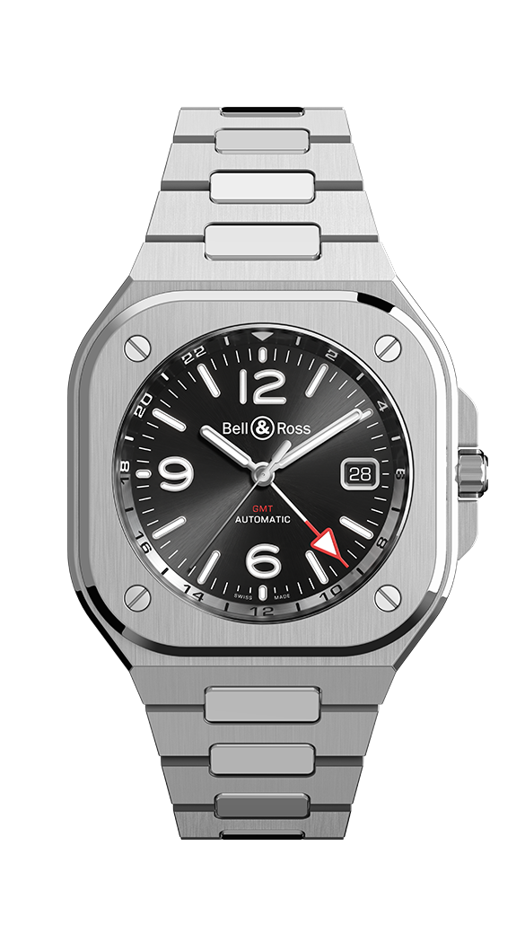 Bell & Ross Instruments BR 05 GMT Steel Men`s Watch - Premium Luxury Product