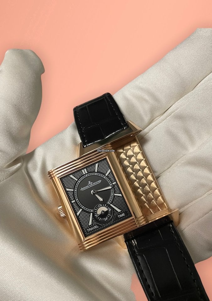 Jaeger-Lecoultre Reverso Classic Duoface Small Seconds 18K Rose Gold Men's Watch - Premium Luxury Product