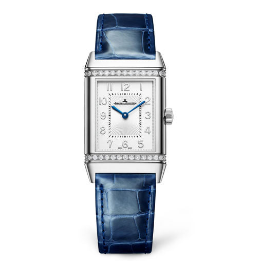 Jaeger-Lecoultre Reverso Classic Duetto Stainless steel & Diamonds Lady`s Watch - Premium Luxury Product