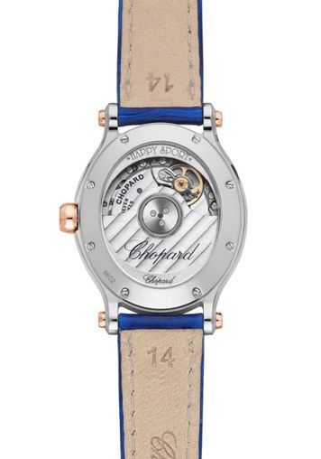 Chopard Happy Sport Oval Stainless Steel and Ethical Rose Gold & Diamonds Ladies Watch - Premium Luxury Product