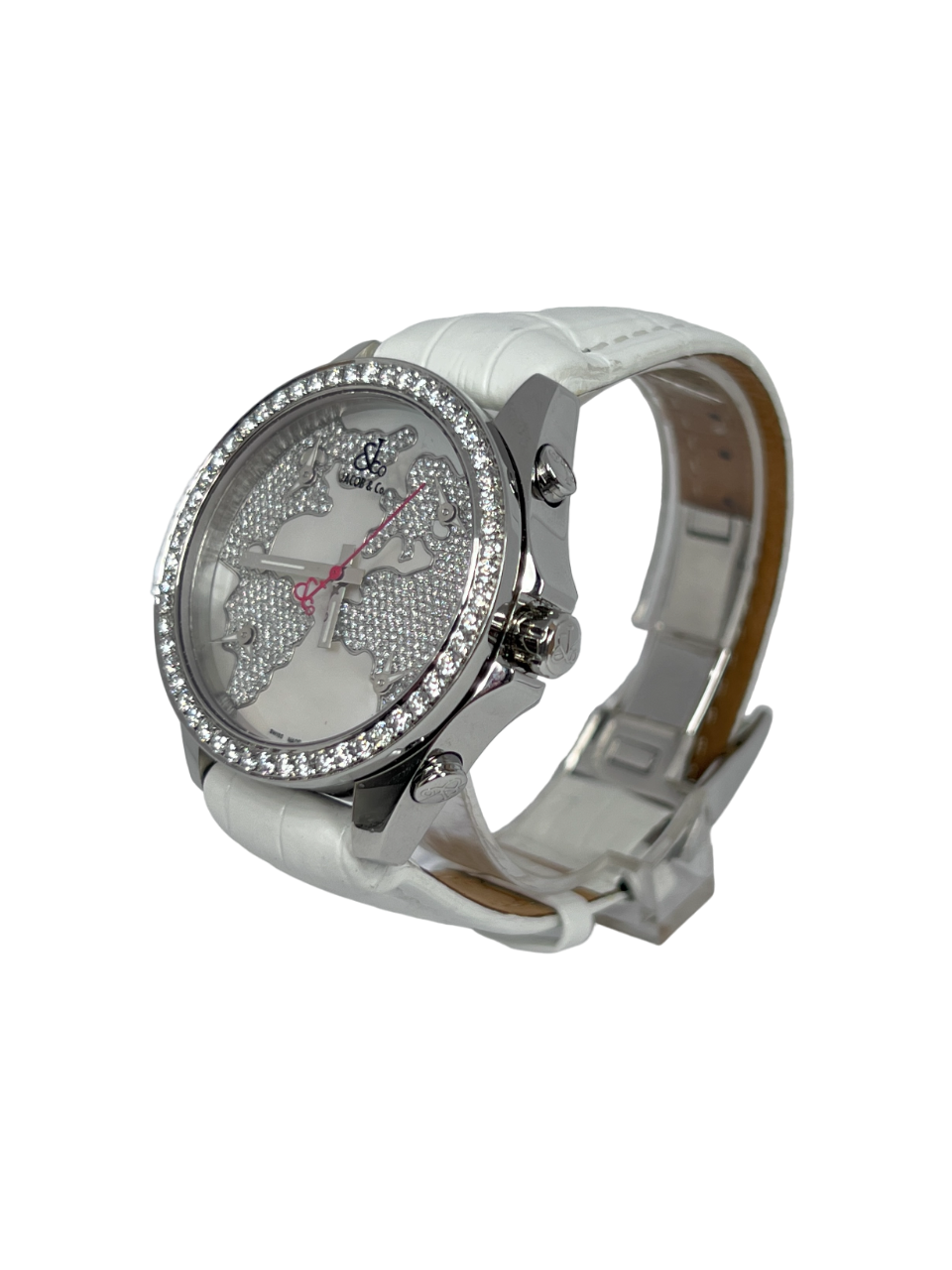 Jacob &amp; Co Five Time Zone Stainless Steel and White Diamonds Watch - Premium Luxury Product