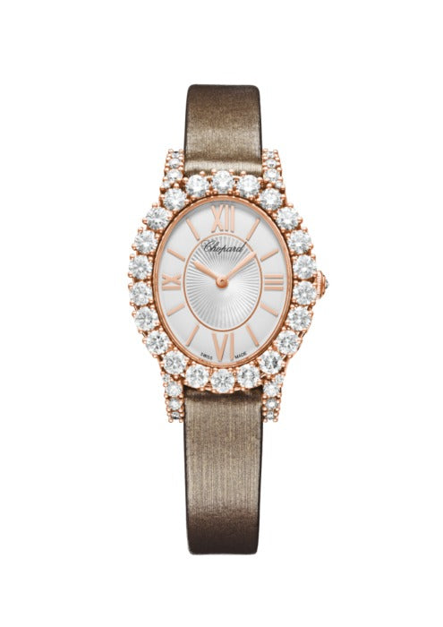 Chopard L’Heure Du Diamant Small Oval 18K Rose Gold & Diamonds Ladies Watch - Premium Luxury Product