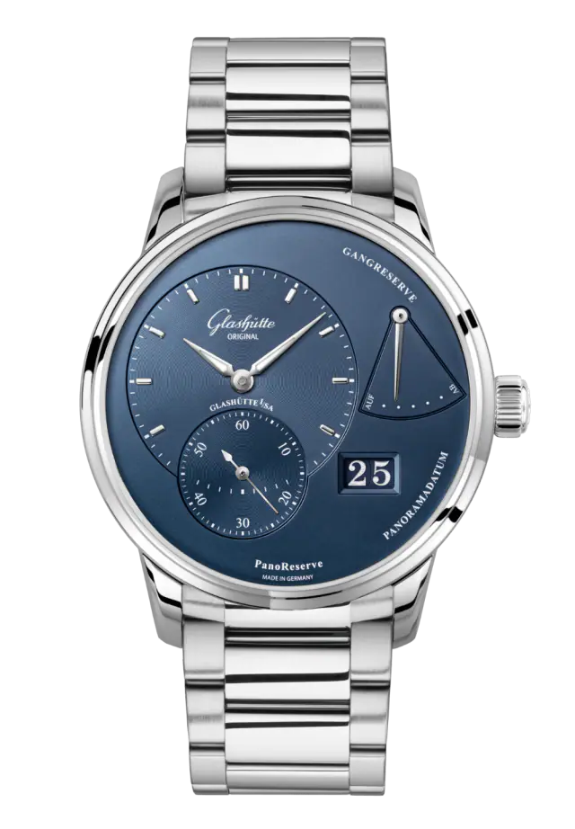 Glashutte Original Pano Matic Lunar Stainless steel Men's Watch - Premium Luxury Product