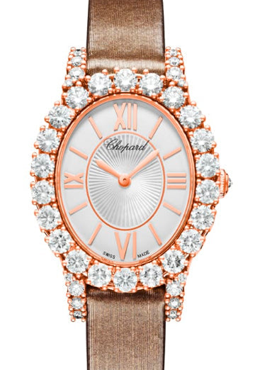 Chopard L’Heure Du Diamant Small Oval 18K Rose Gold & Diamonds Ladies Watch - Premium Luxury Product