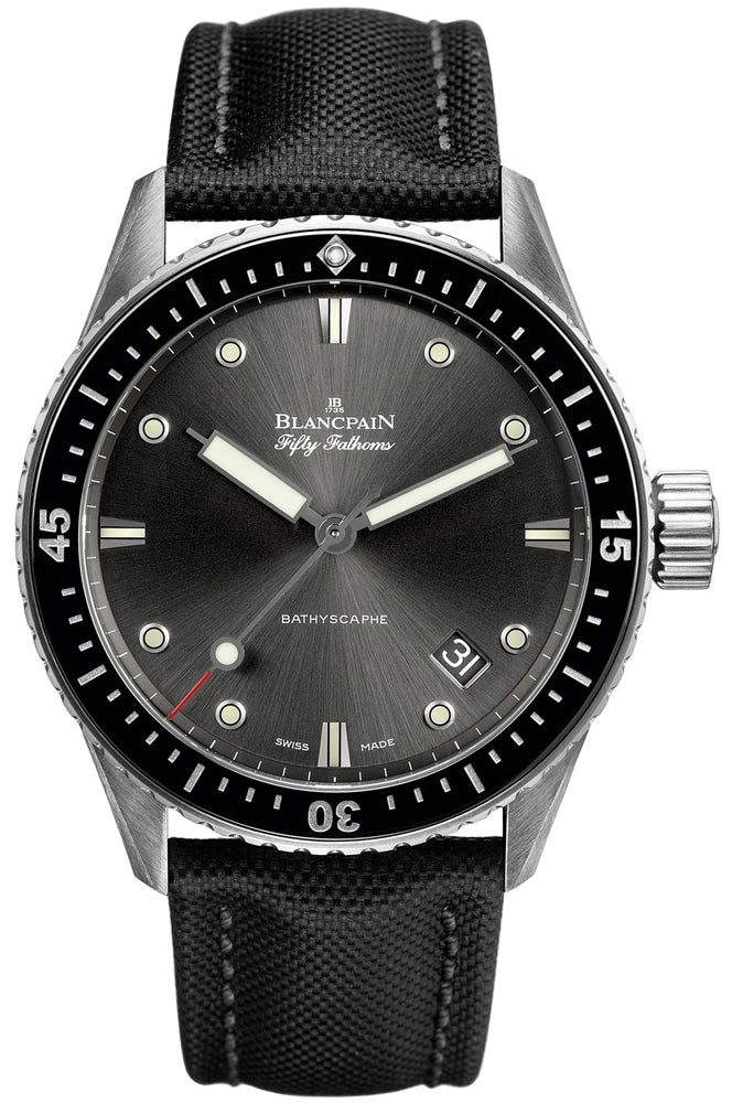 Blancpain Fifty Fathoms Bathyscaphe Stainless steel Men's Watch - Premium Luxury Product