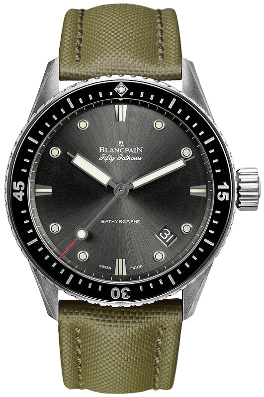 Blancpain Fifty Fathoms Bathyscaphe Stainless steel Men's Watch - Premium Luxury Product