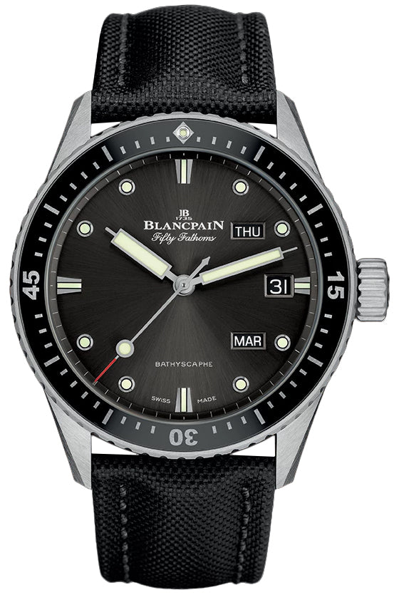 Blancpain Fifty Fathoms Bathyscaphe Annual Calendar Stainless Steel Men's Watch - Premium Luxury Product