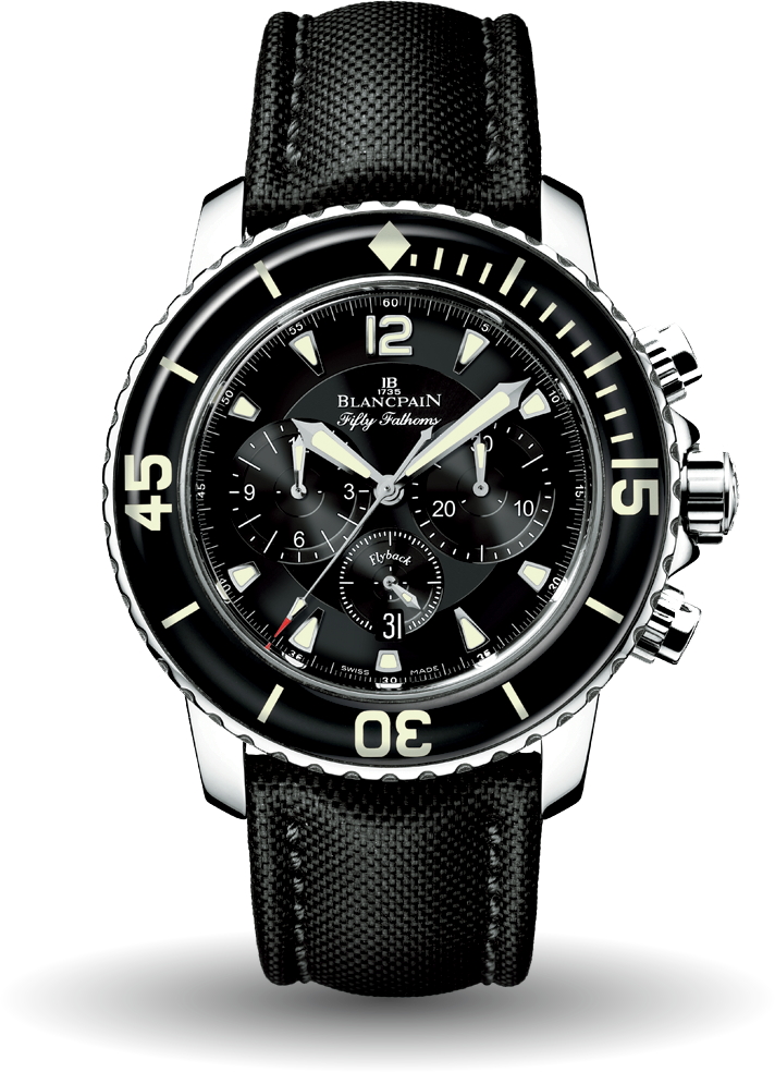 Blancpain Fifty Fathoms Chronograph Stainless Steel Men's Watch - Premium Luxury Product