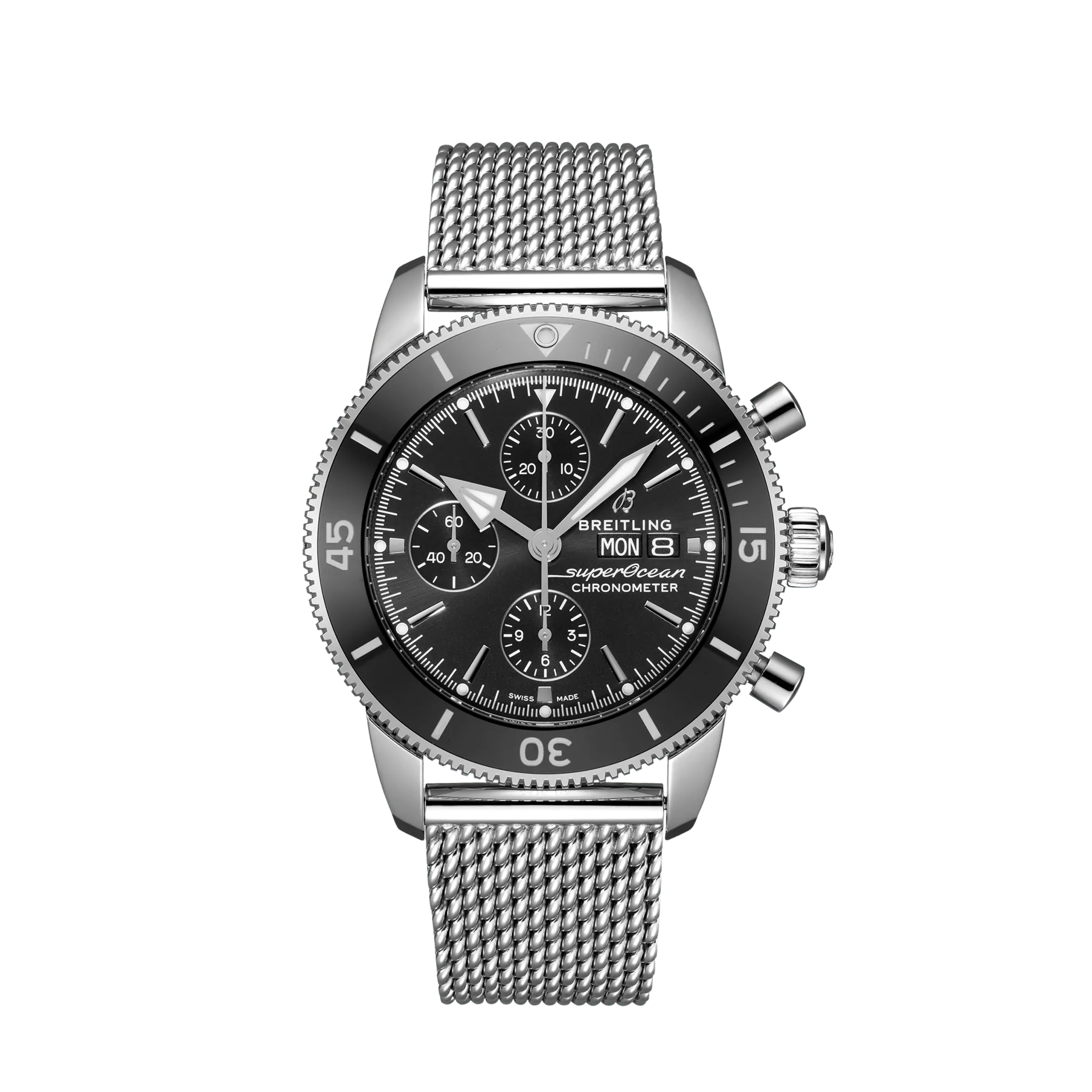 Breitling Superocean Heritage Chronograph 44 Stainless Steel Men's Watch - Premium Luxury Product