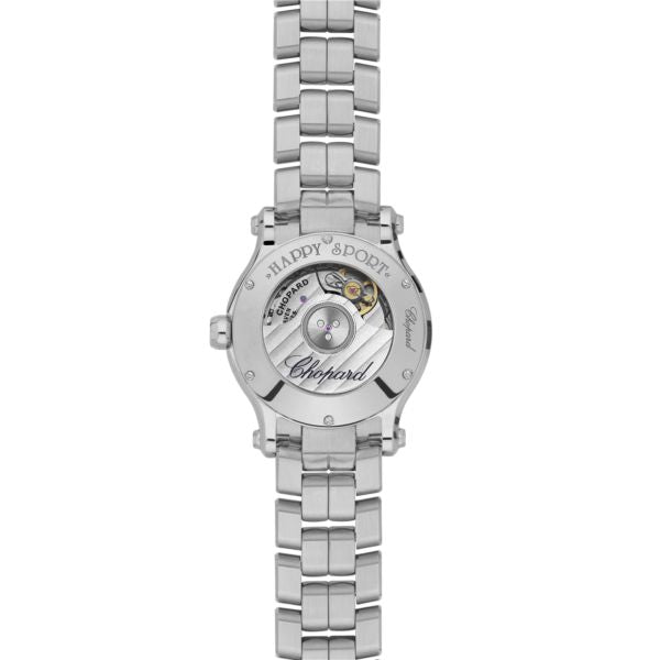 Chopard Happy Sport Stainlees steel & Diamonds Ladies Watch - Premium Luxury Product