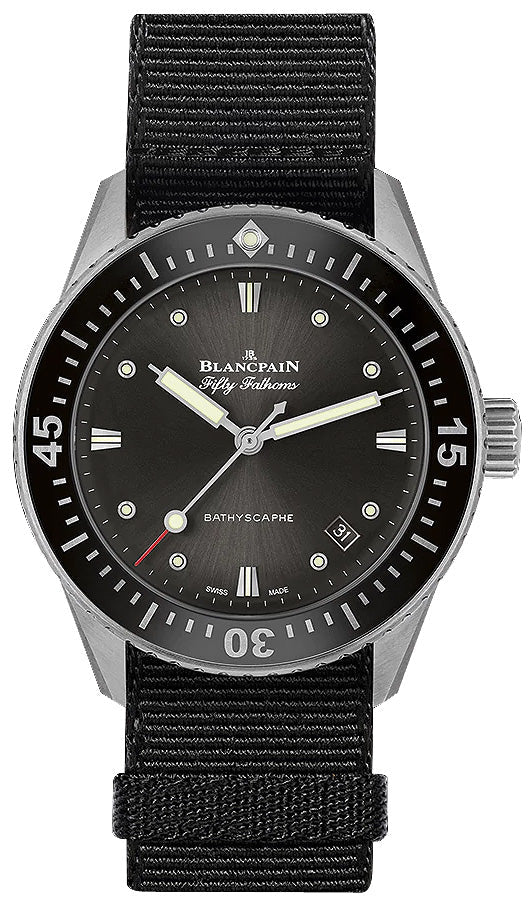 Blancpain Fifty Fathoms Bathyscaphe Stainless Steel Men's Watch - Premium Luxury Product