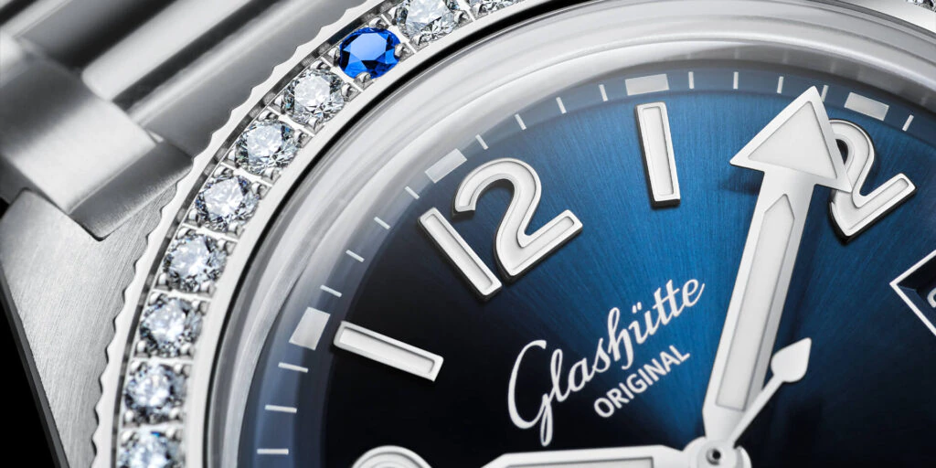Glashutte Original Spezialist SeaQ Stainless steel & Diamonds Men's Watch - Premium Luxury Product
