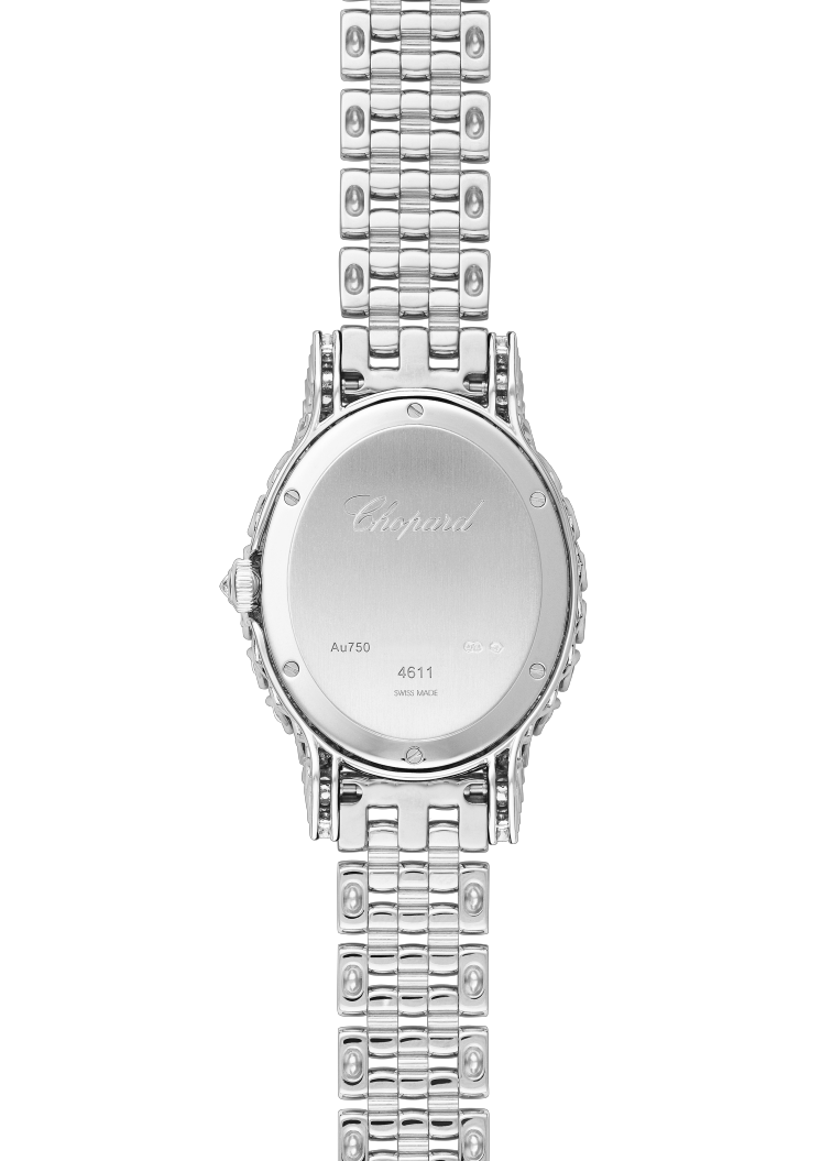 Chopard L’Heure Du Diamant Small Oval 18K White Gold & Diamonds Ladies Watch - Premium Luxury Product